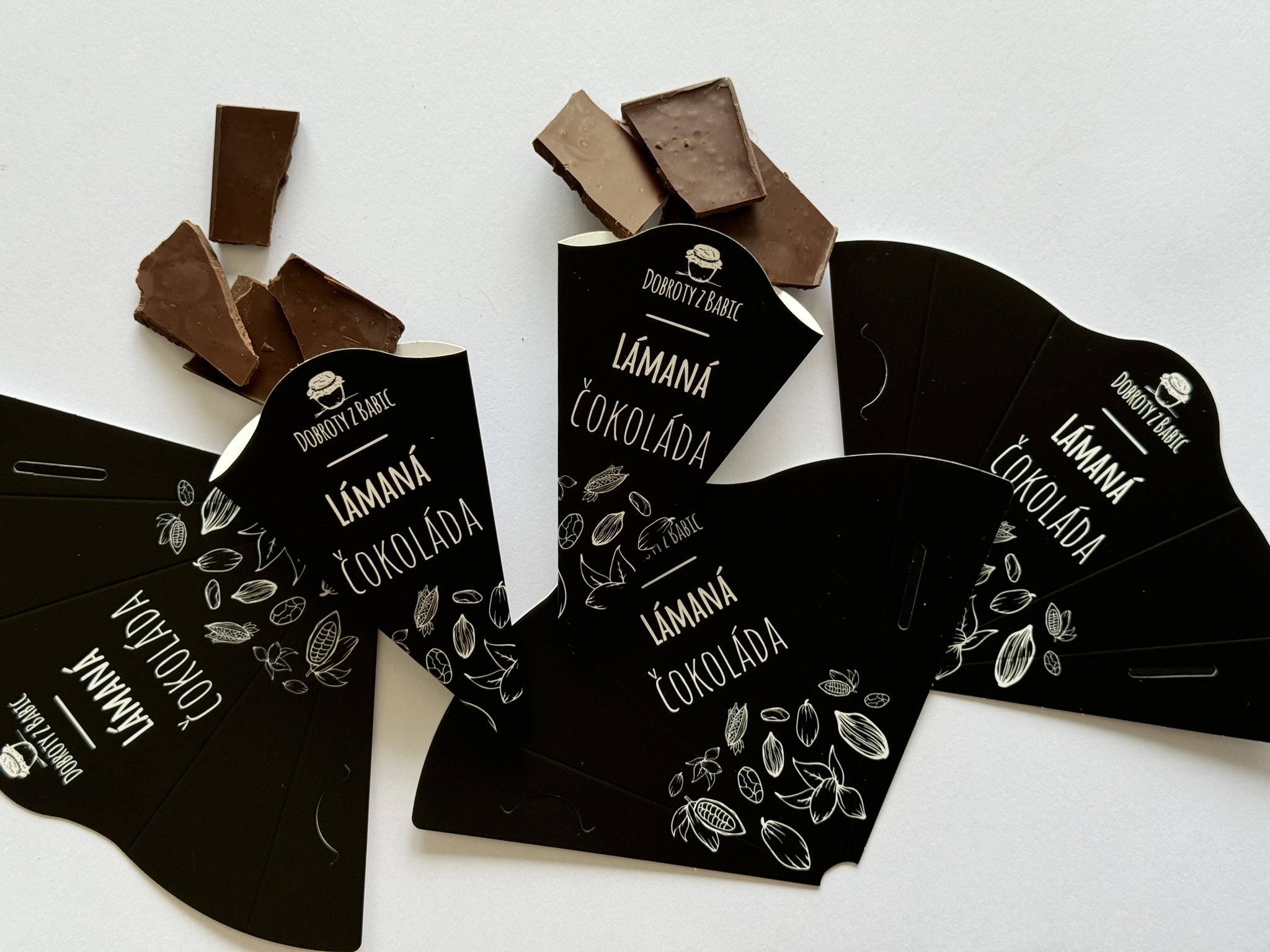 obal na míru na čokoládu