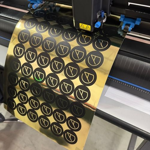 metalické samolepky