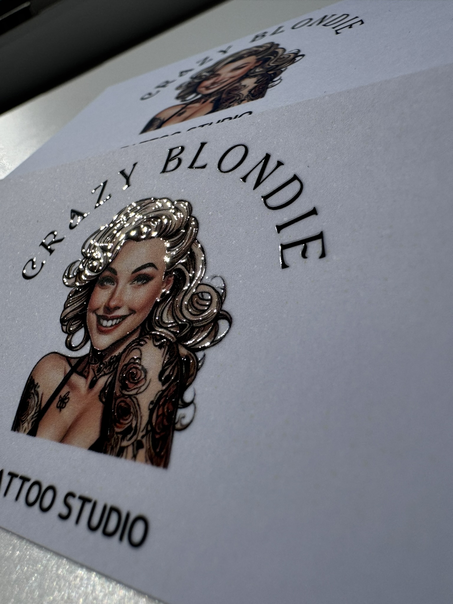 3D lakování vizitek