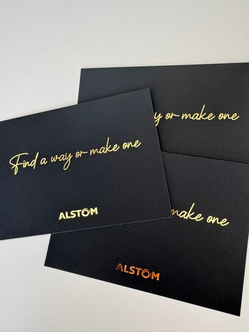 Metalická ražba na PF, novoroční přání, kartičce