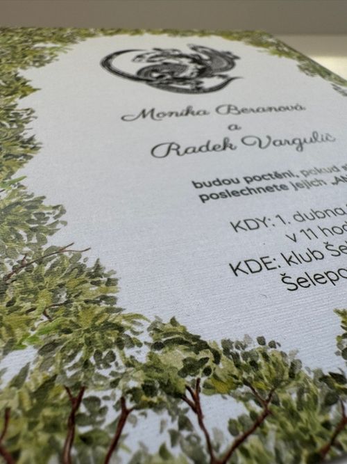 tisk svatebních oznámení