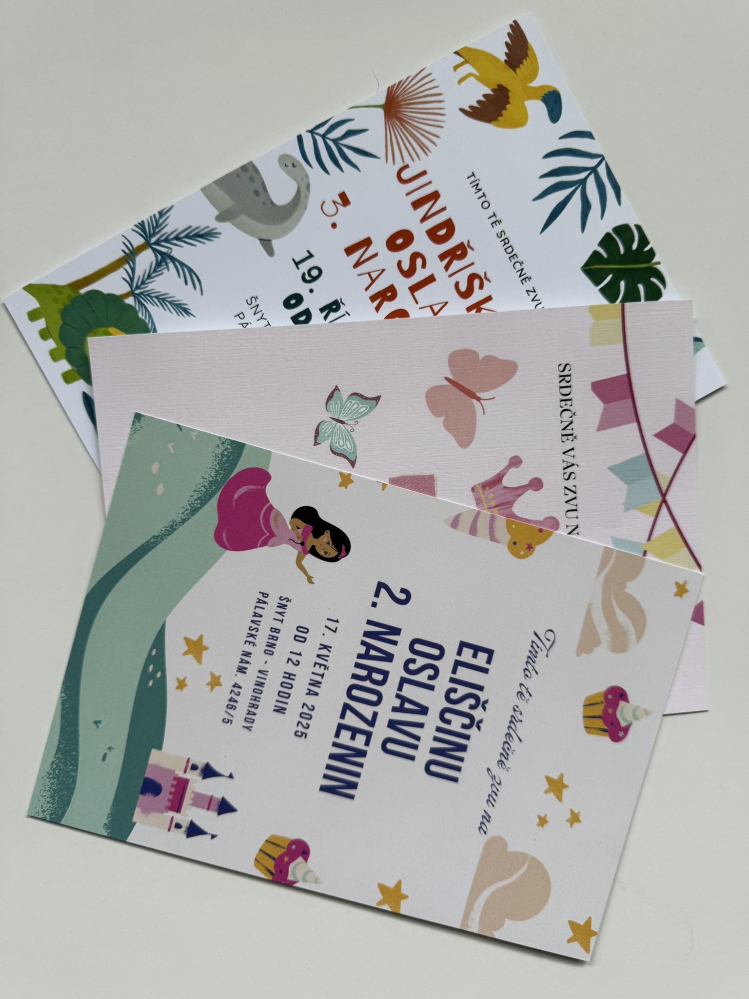 tisk pozvánek na narozeniny, křtiny