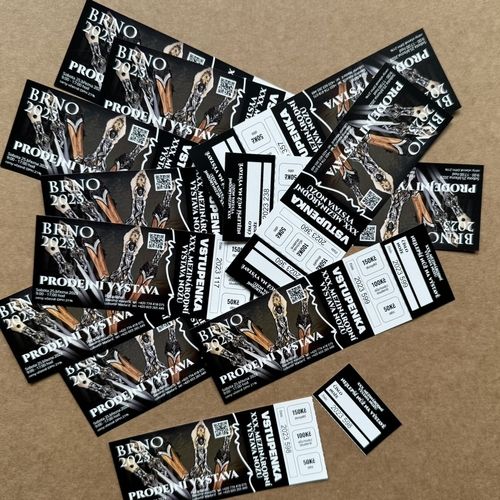 tisk jedinečných vstupenek, personalizovaných, očíslovaných