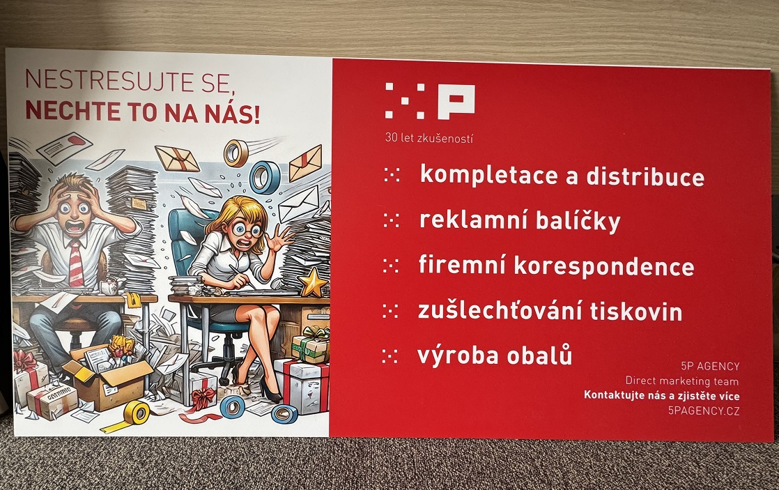 UV tisk reklamní cedule