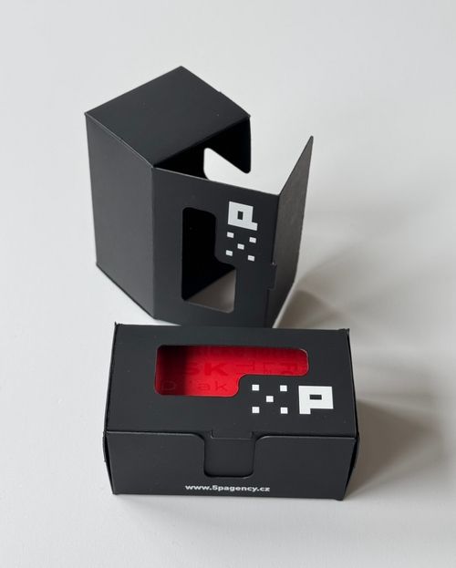 krabička na vizitky na míru s potiskem