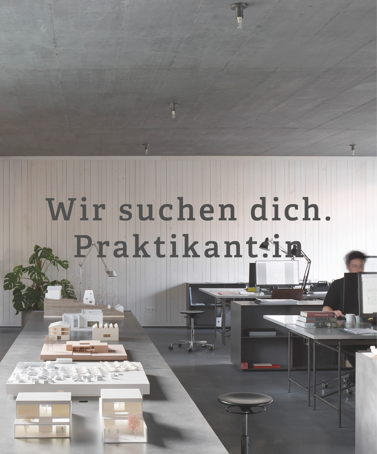 Stellenausschreibungsposter bernardo bader architekten