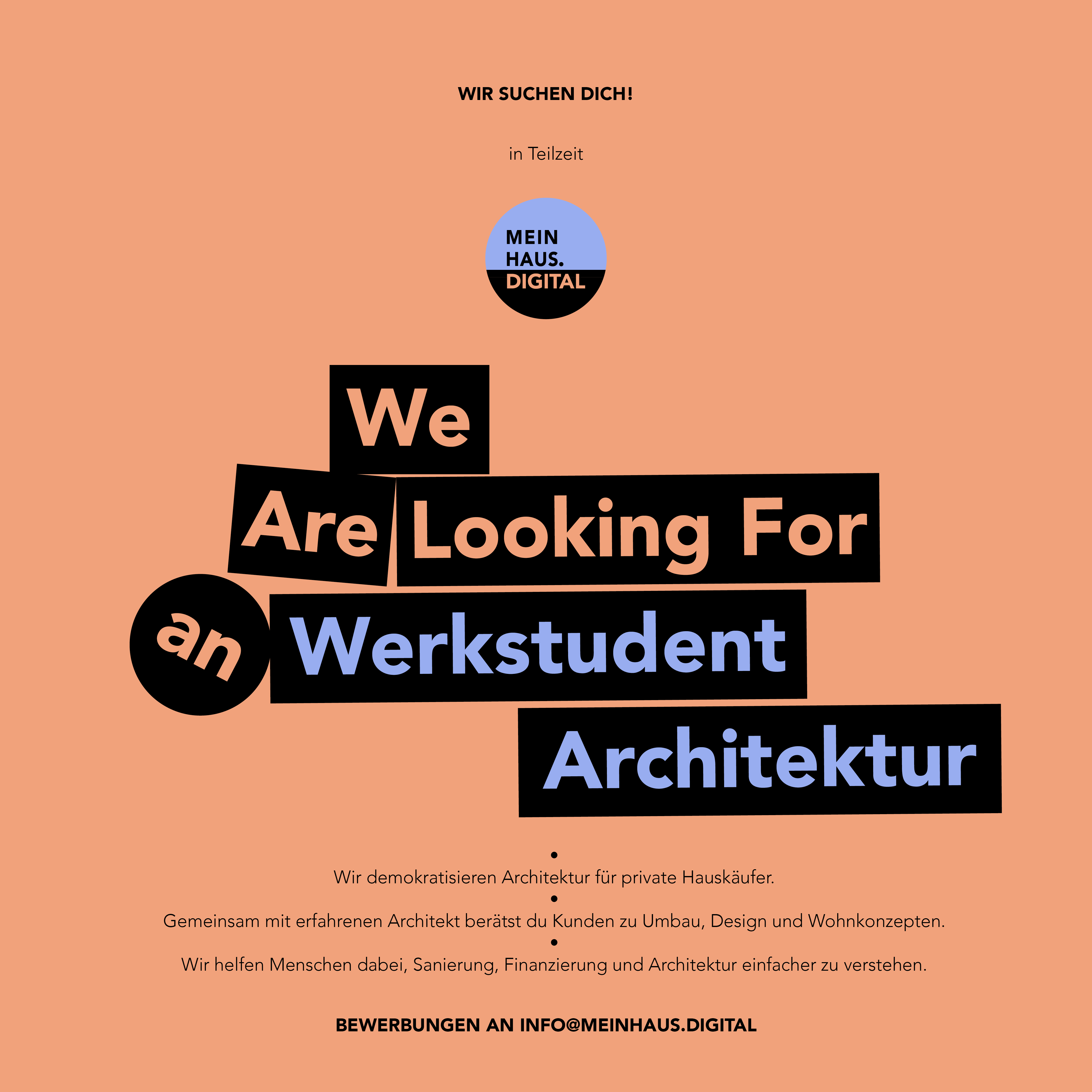 Stellenausschreibungsposter meinhaus.digital
