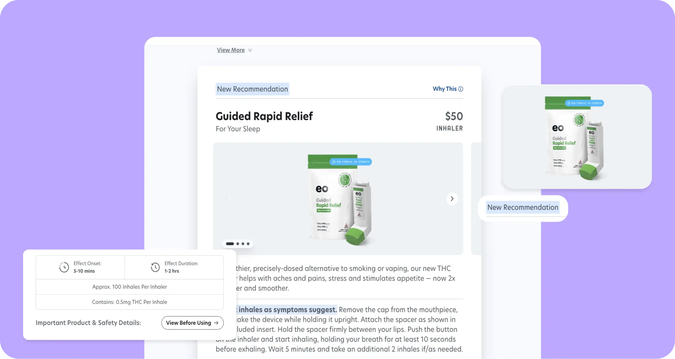 eo Care clinician dashboard showing patient list and personalized medical cannabis treatment recommendations