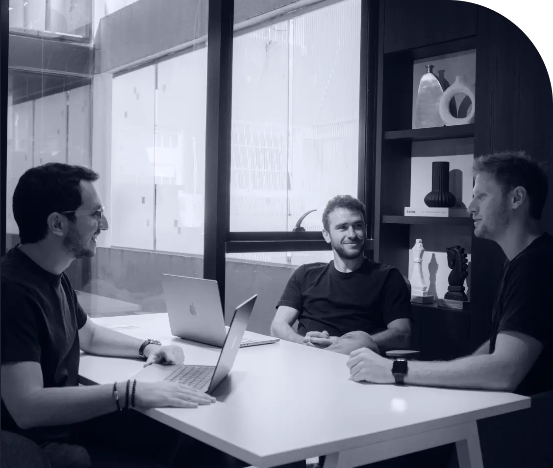 Light-it co-founders in a working session at the company office