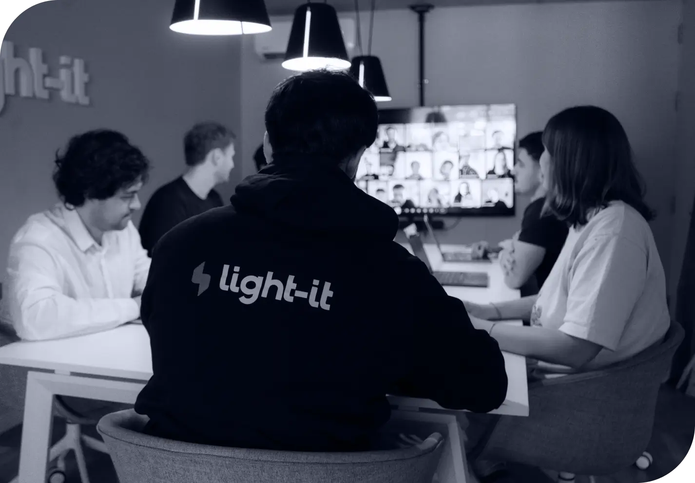 Light-it team collaborating on a healthcare AI system in production