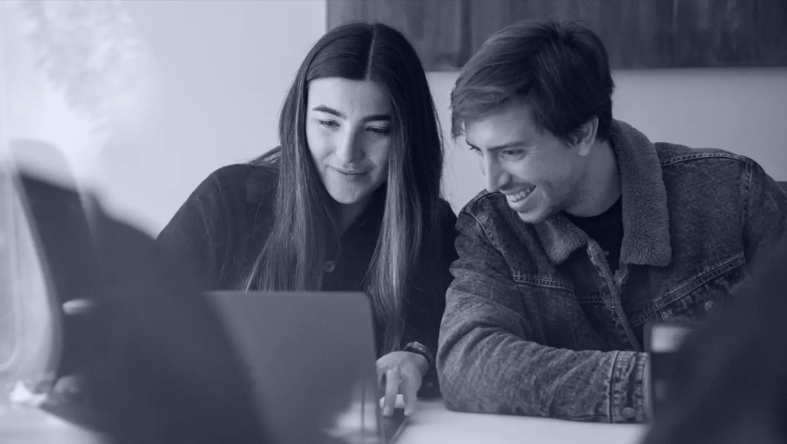 Two Light-it team members collaborating on a healthcare software project