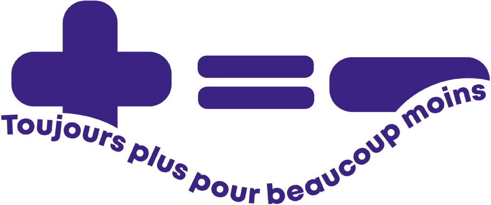 Plus égale moins