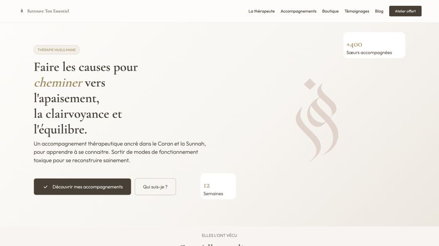 Site Retrouve Ton Essentiel