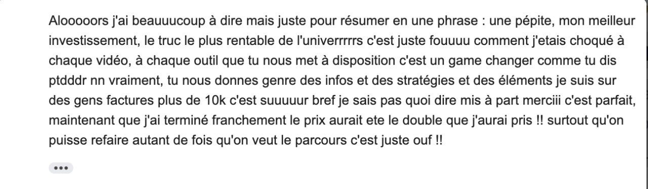 Retour élève