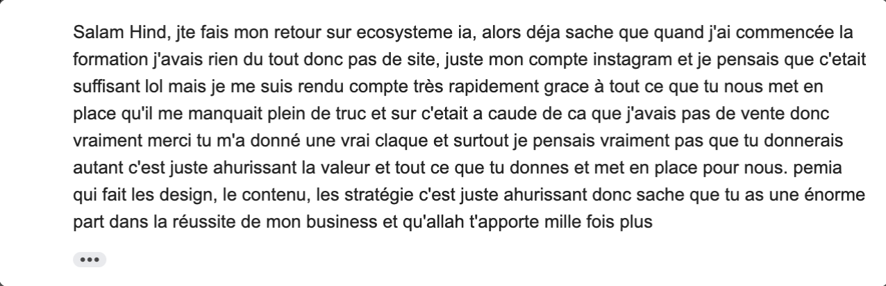 Retour élève