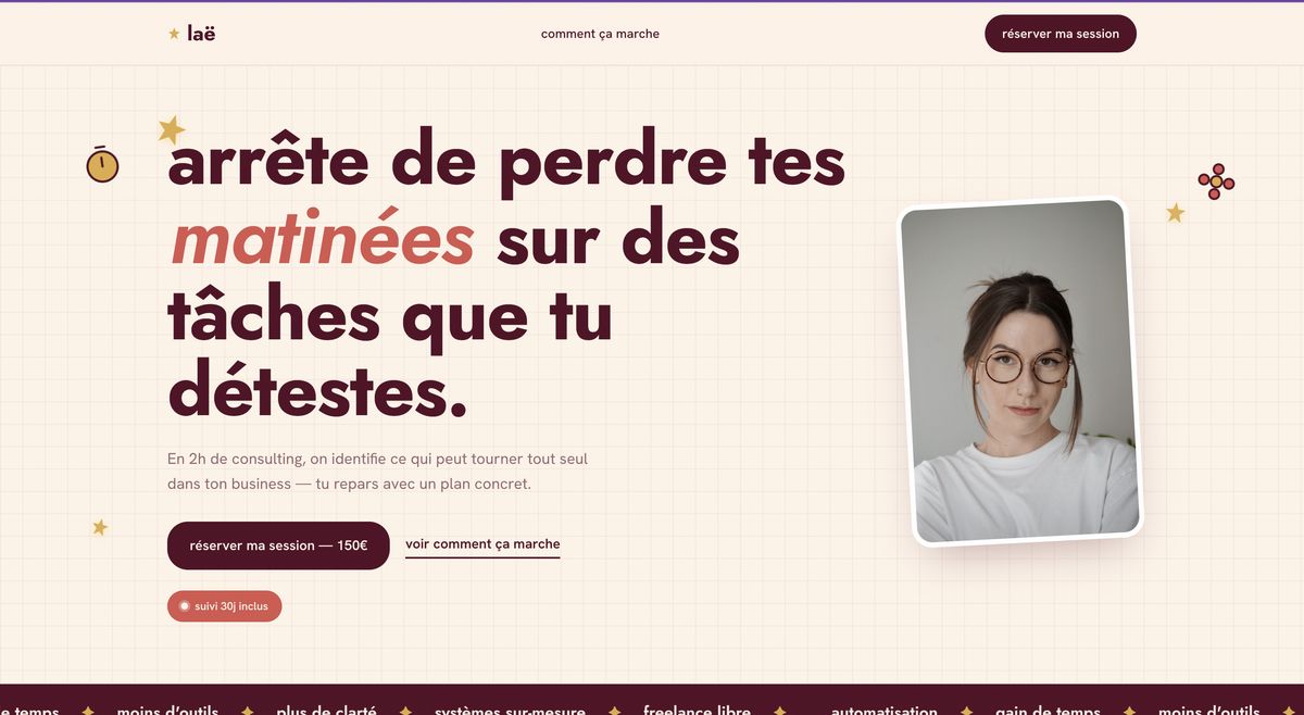 Le site de Laeticia