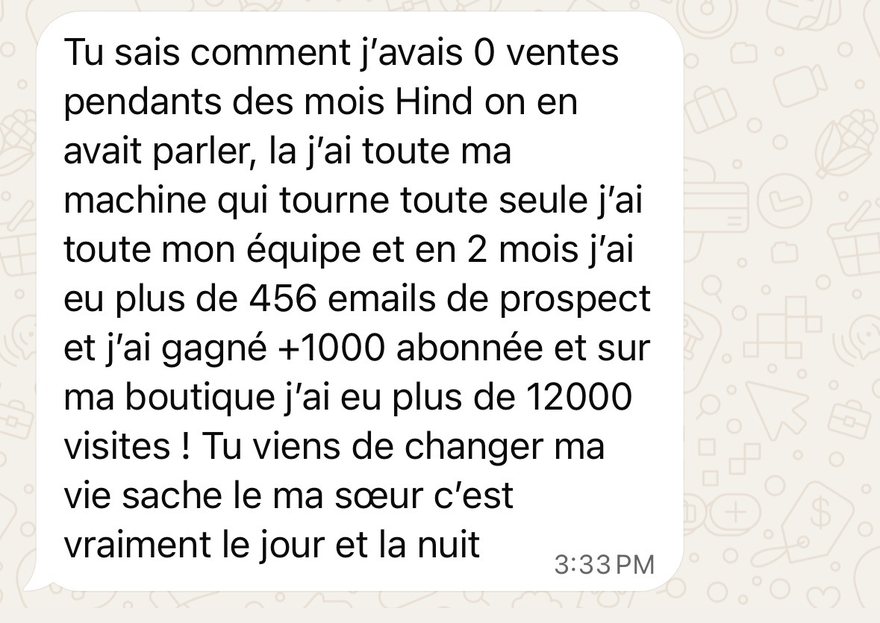Message de Yasmine