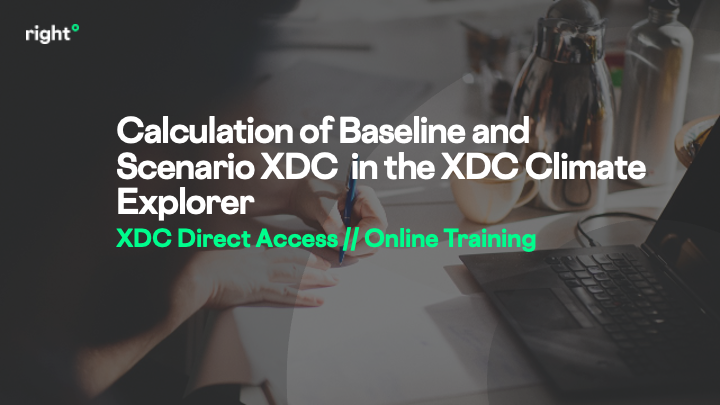 Calculation of Baseline and Scenario XDC  in the XDC Climate Explorer​