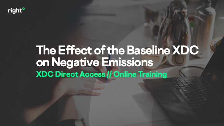 The Effect of the Baseline XDC on Negative Emissions
