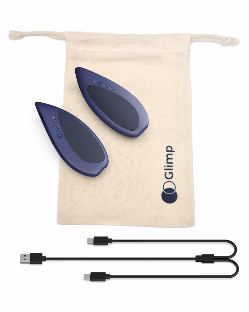 What's in the box-Pebbles; a cable; a pouch
