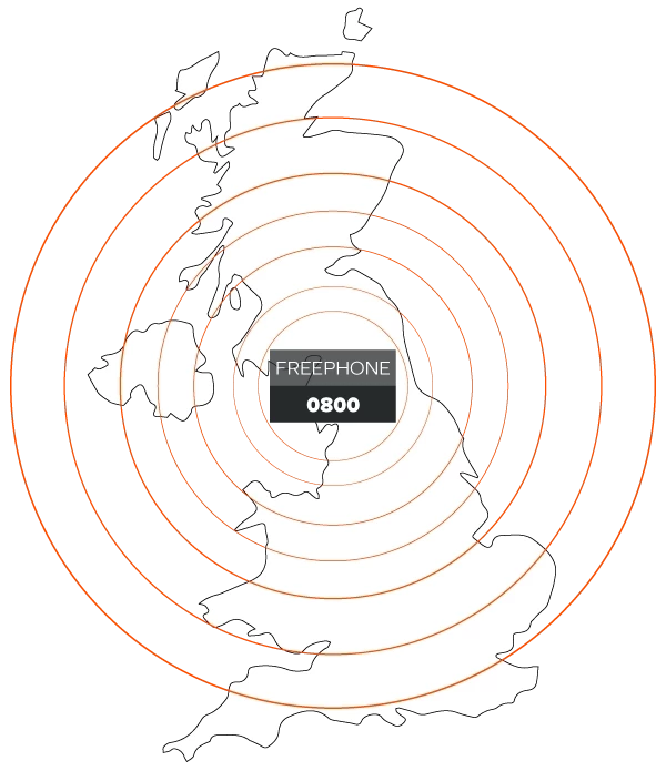 0800 number map icon