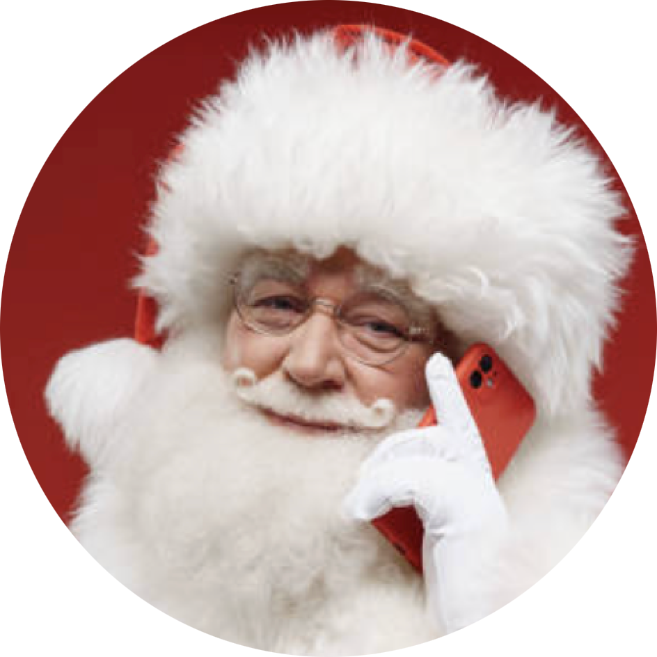 Male Christmas voice recording 