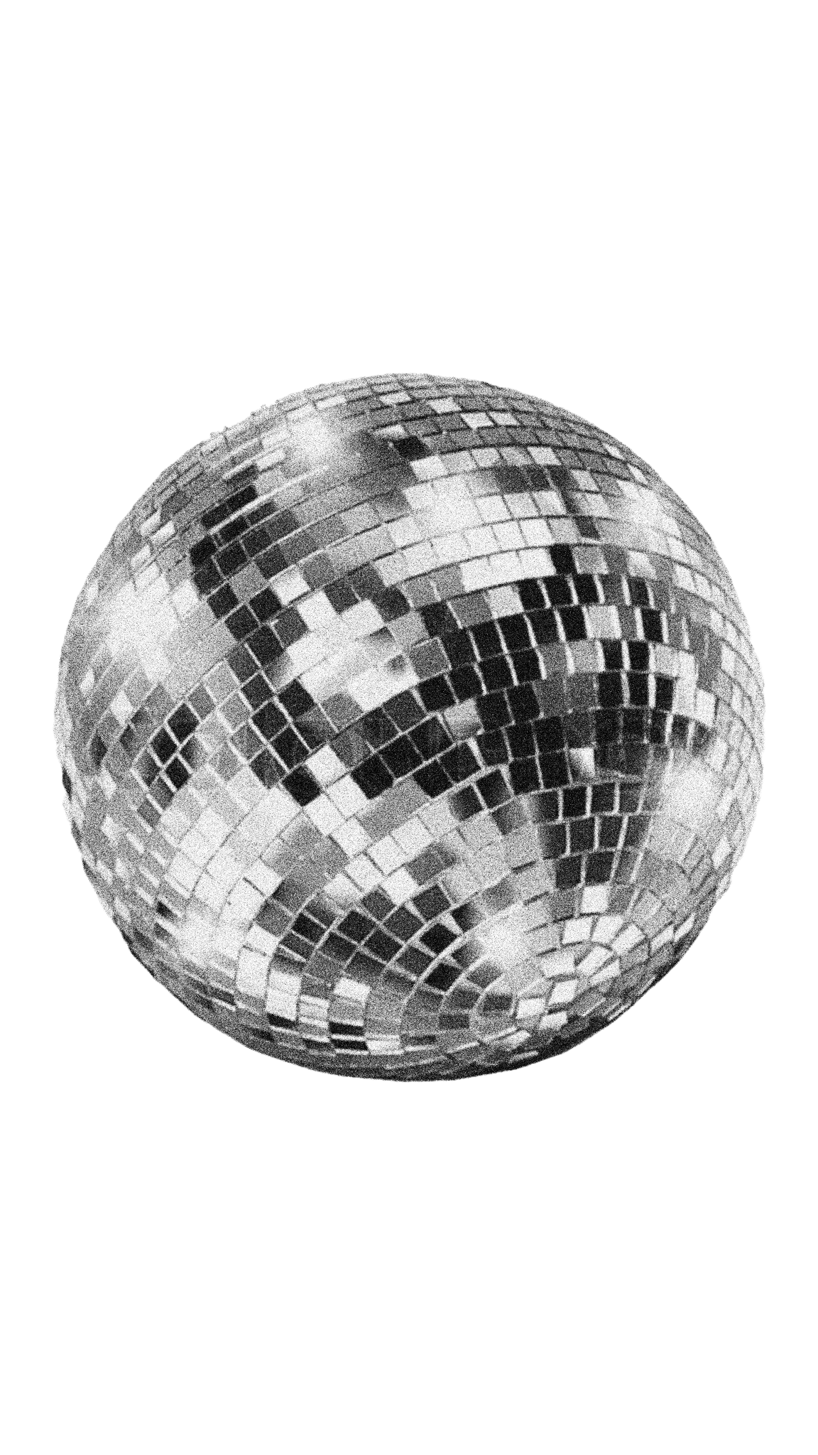Black and White Disco Ball