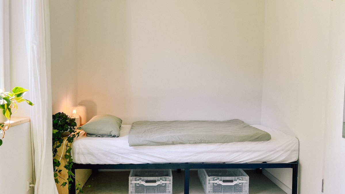 Ruhiges Schlafzimmer im Neupitz Bungalow am Teupitzer See