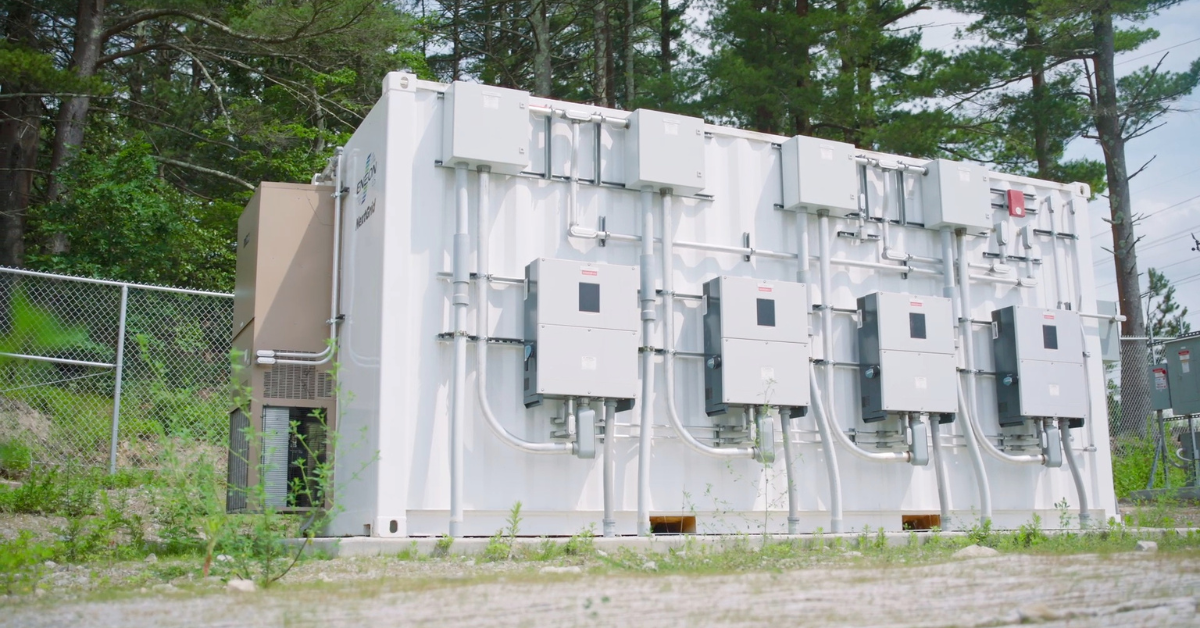 Electrical equipment enclosure at a Madison Energy Infrastructure site.