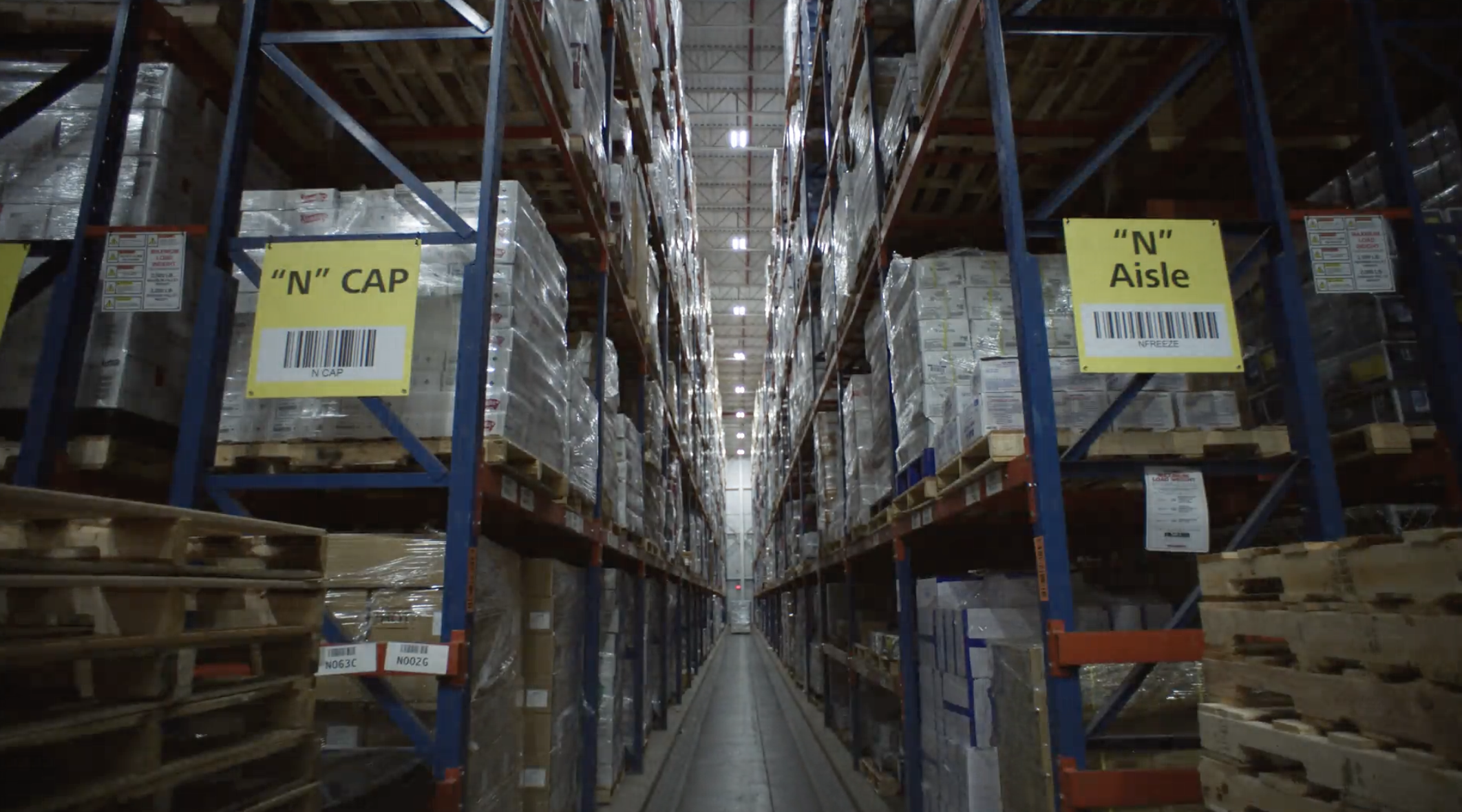 Interior of a warehouse served by Madison Energy Infrastructure.
