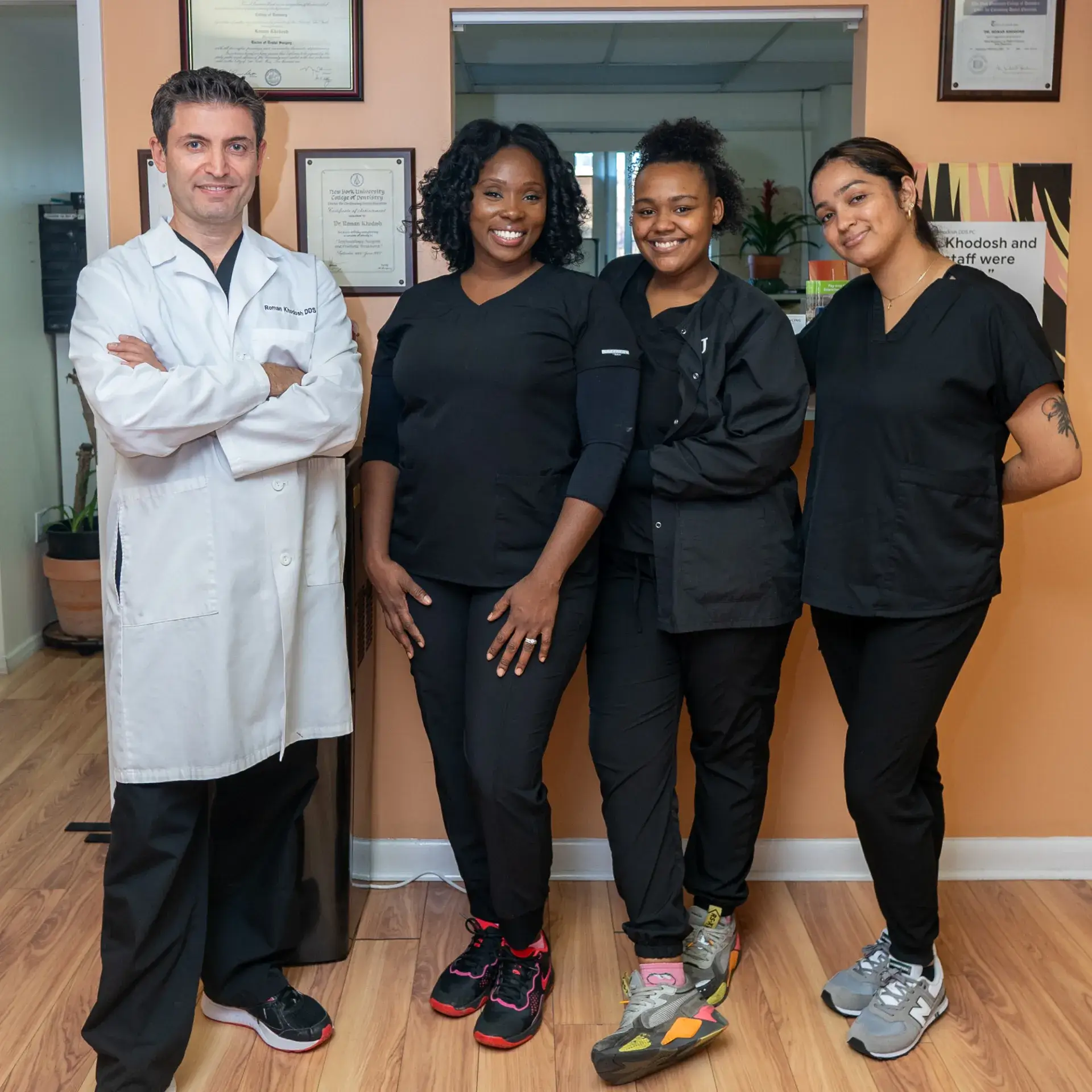 a group of doctors standing next to each other
