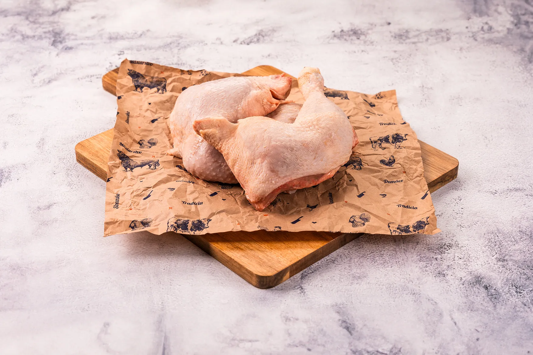 Kuracie štvrte chladené voľné