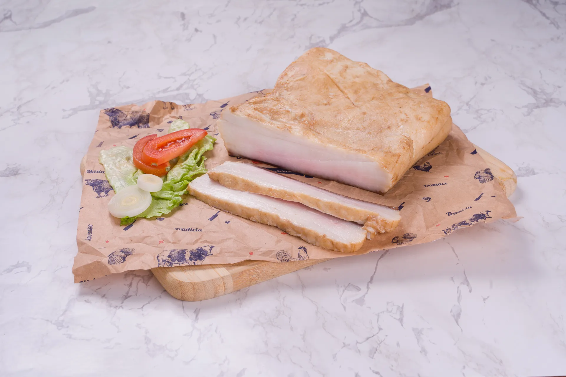 Údená slanina s kožou