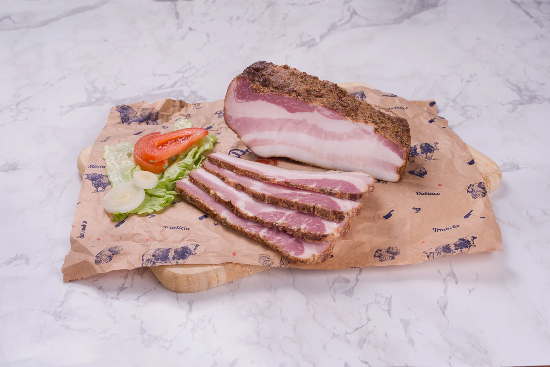 Údený dekorovaný bok