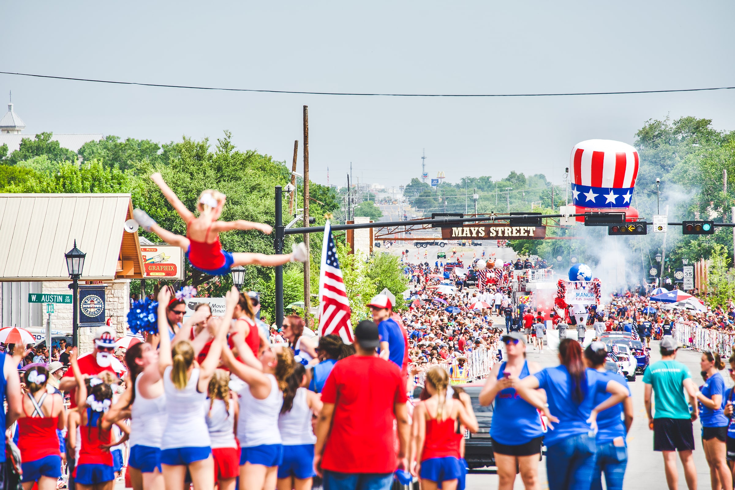 Round Rock neighborhood in Central Texas