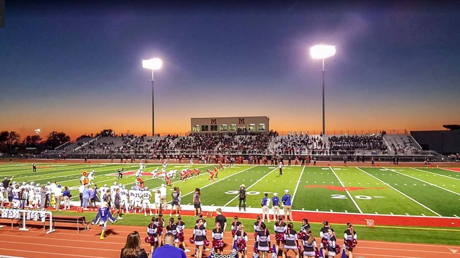 Homes and streets in Manor TX