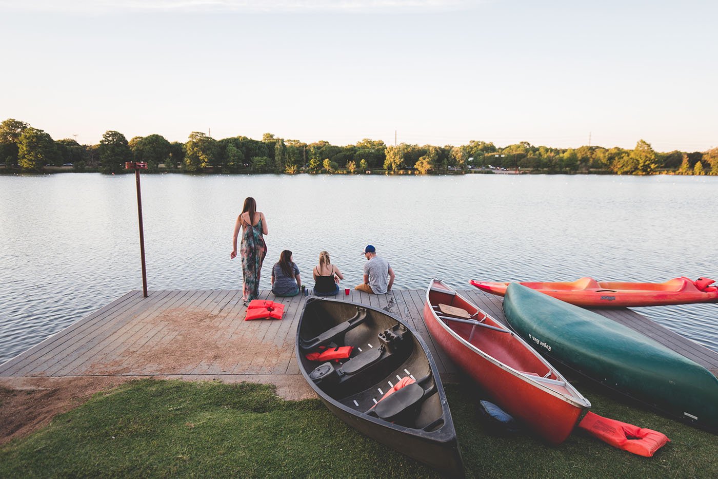Homes and streets in Travis Heights TX