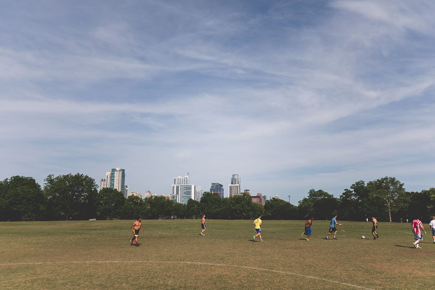 Open lawn at Zilker Park