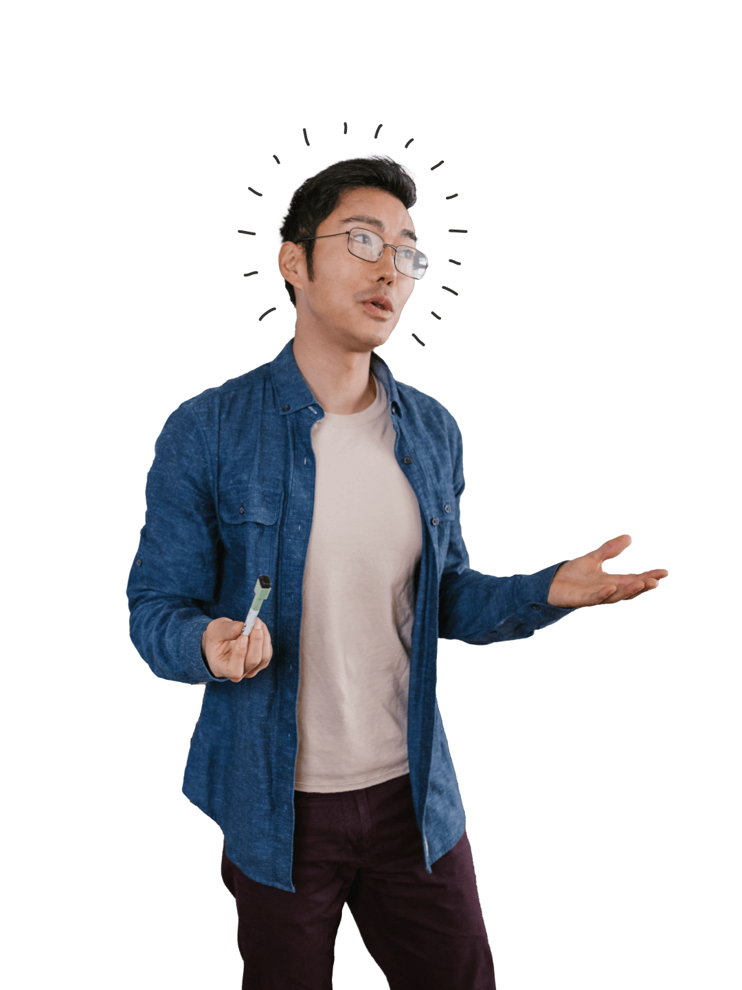 Male teacher at the classroom