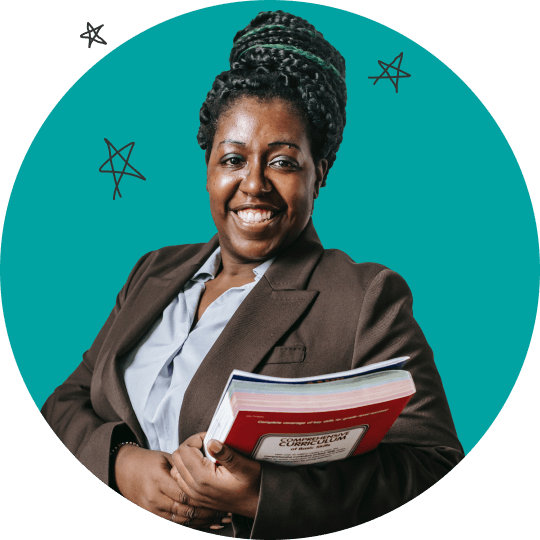 Man smiling at a smartphone