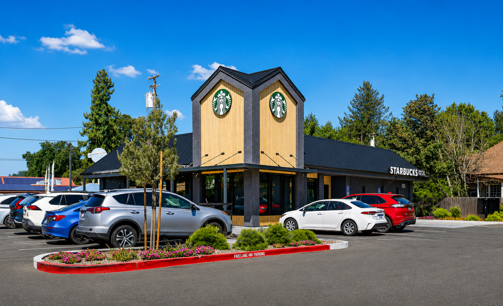 Corporate Starbucks Drive-Thru