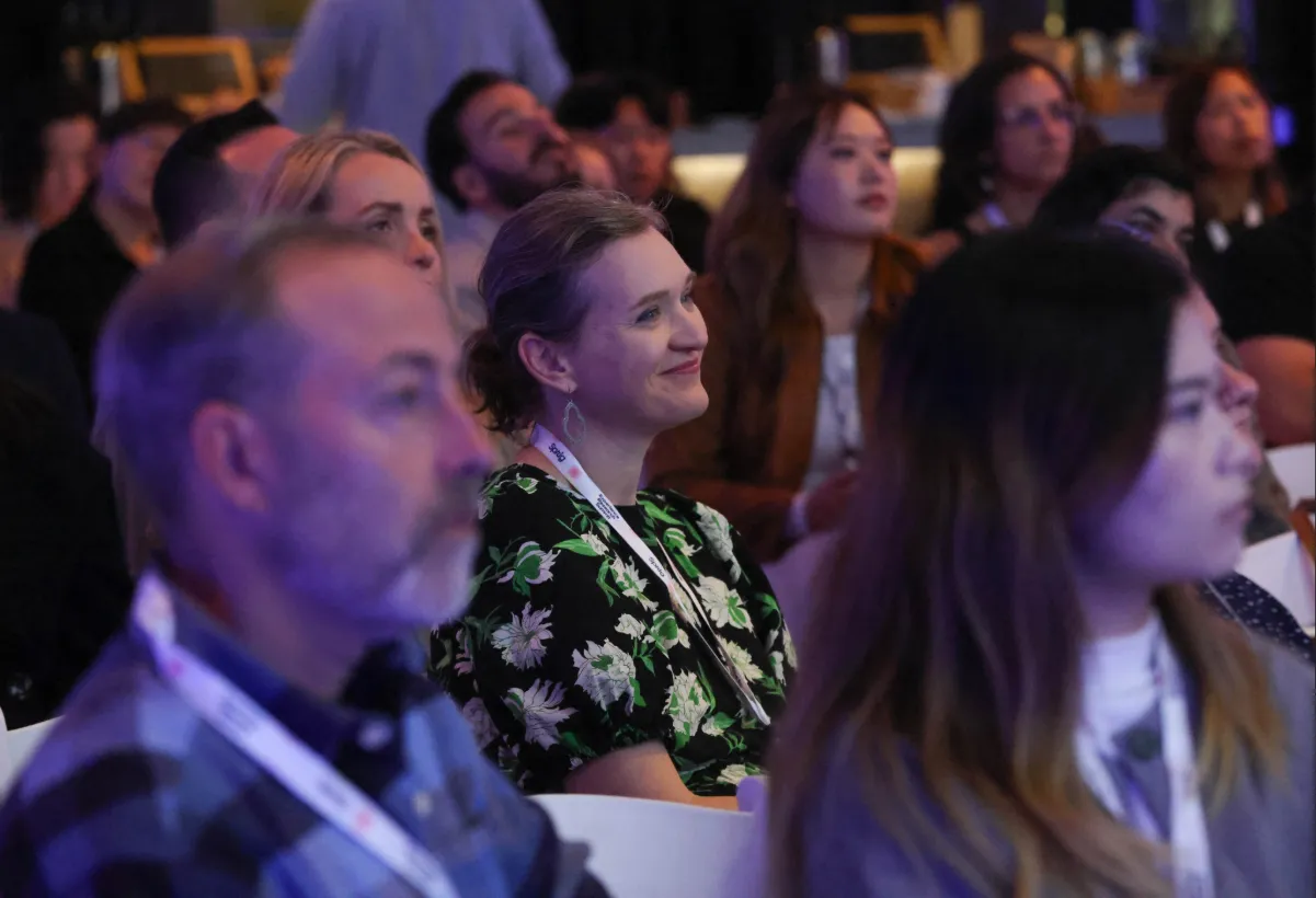 The audience watching a session at the Experience Research Summit in San Francisco