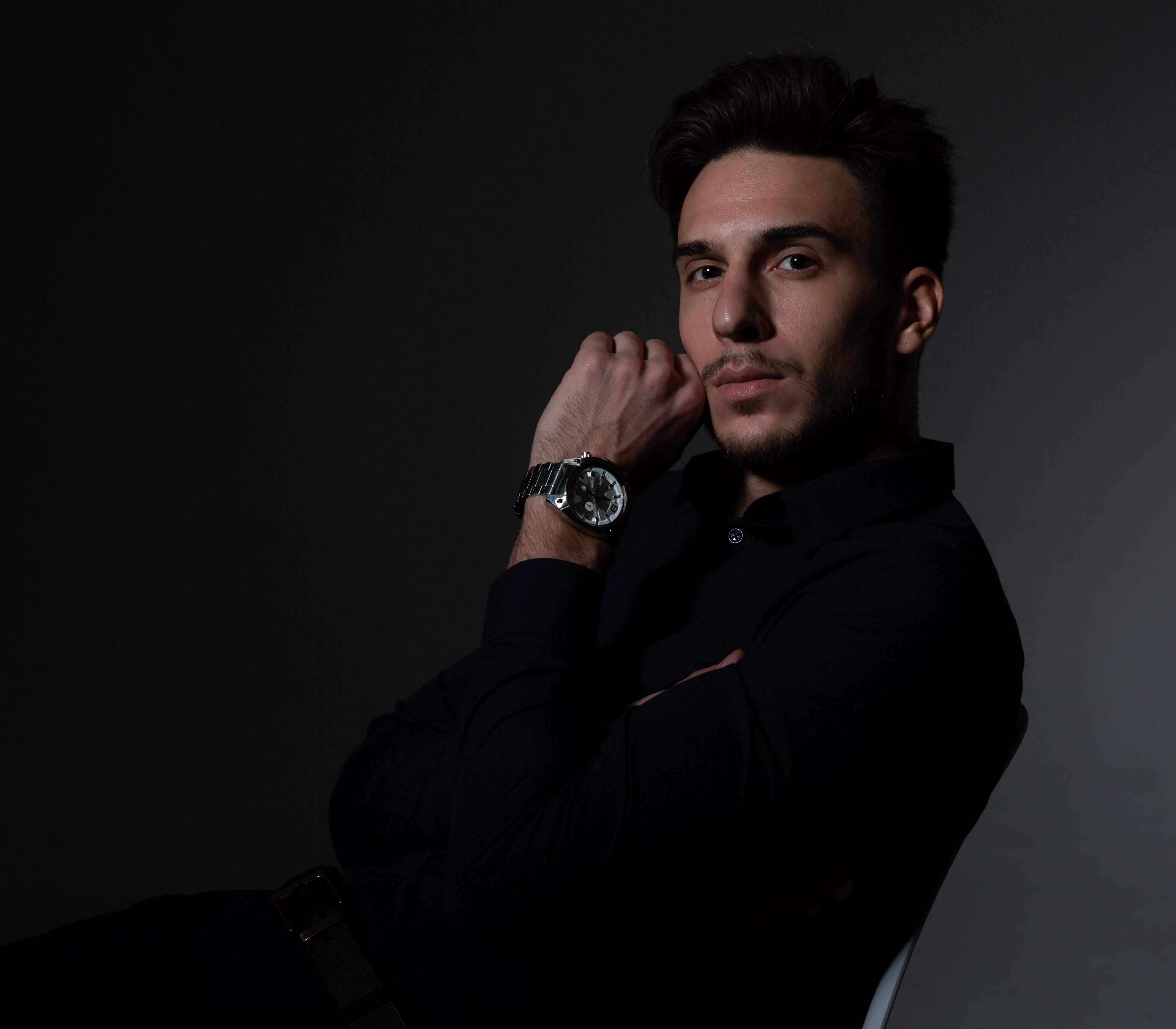 Business photoshoot in a photo studio