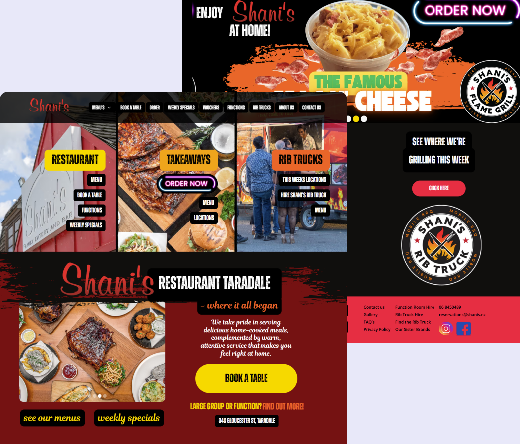 A mockup of a project