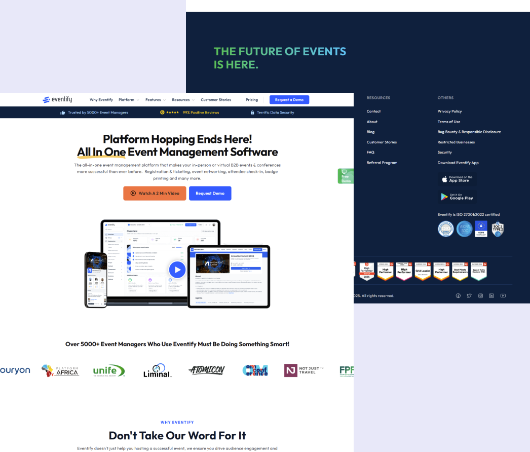 A mockup of a project