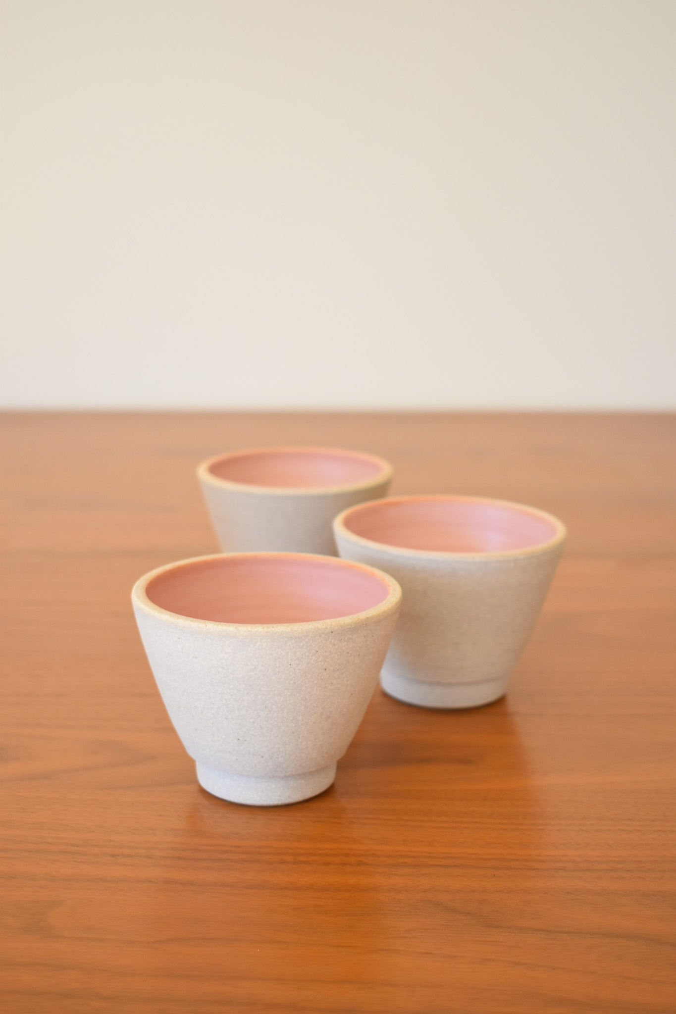 Glazed stoneware. Measures 4" wide x 3.25" tall, holding approximately 8-10oz. These are perf for any bev hot or cold! 
