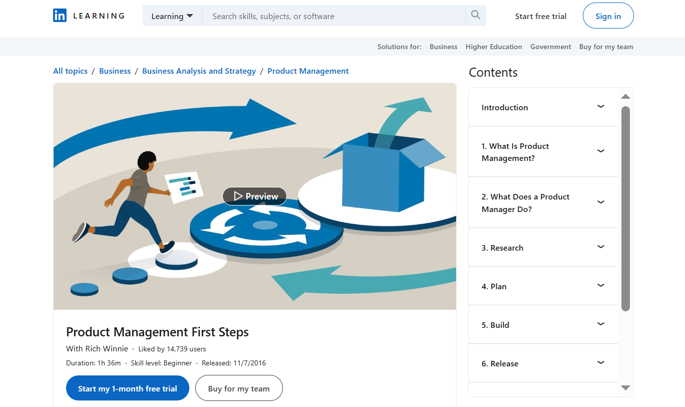 Product Management First Steps