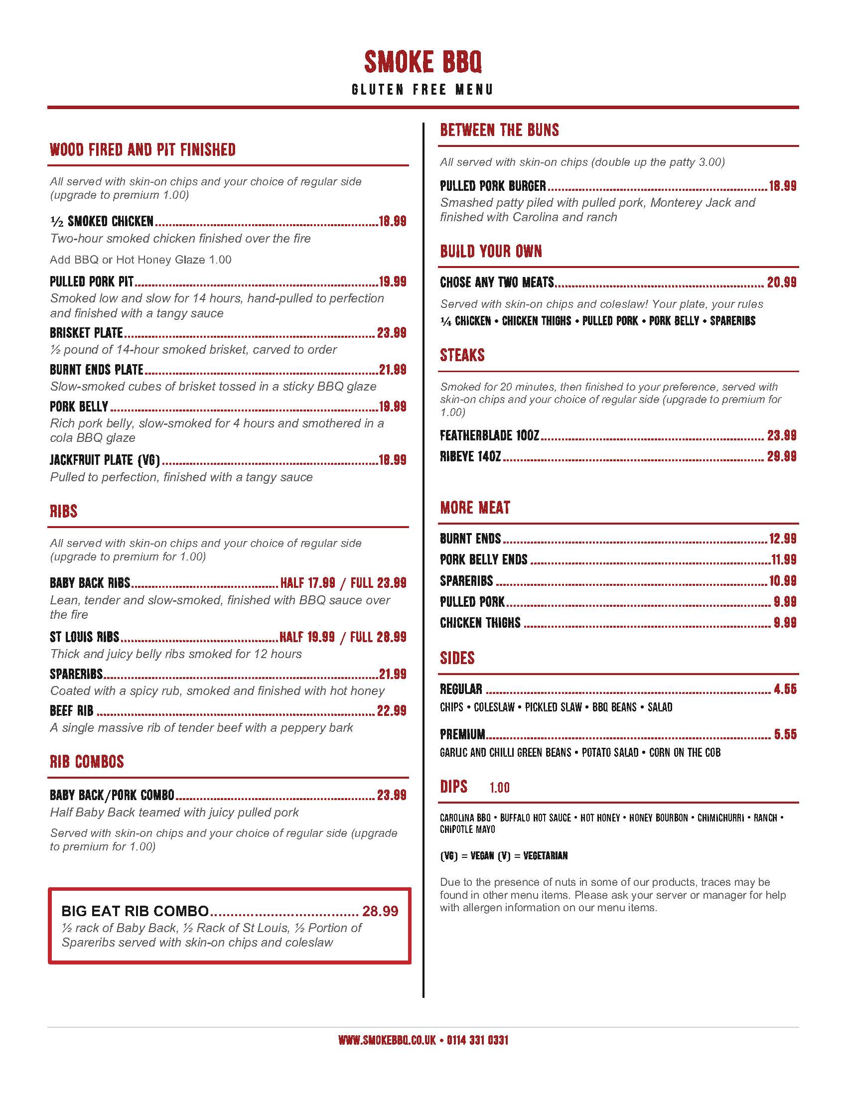 GF Menu