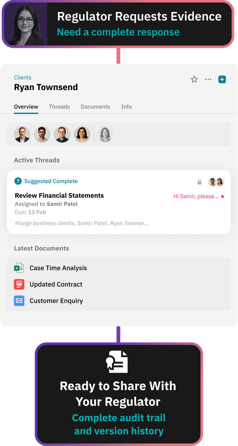 Workflow for AML / KYC document collection