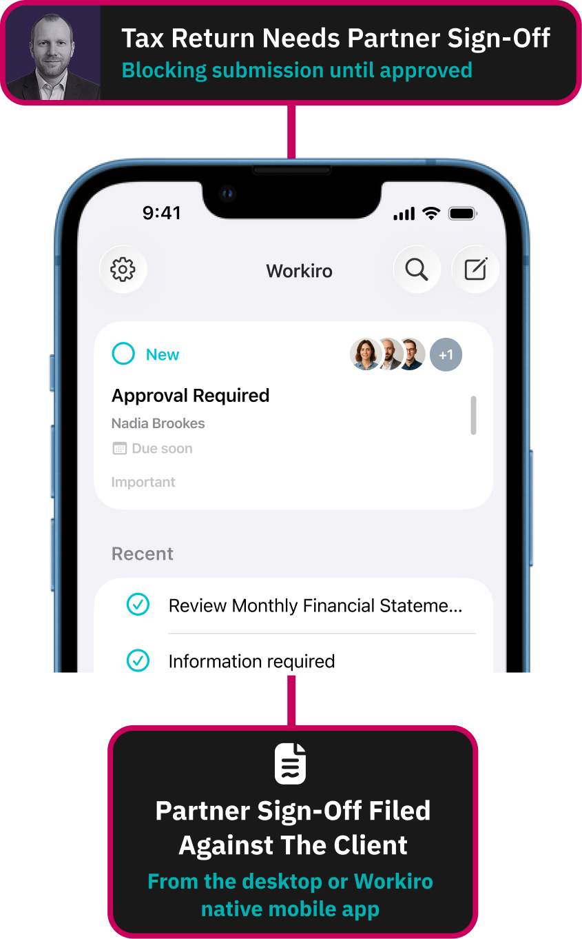 Workflow for delivering a clean handover to internal teams